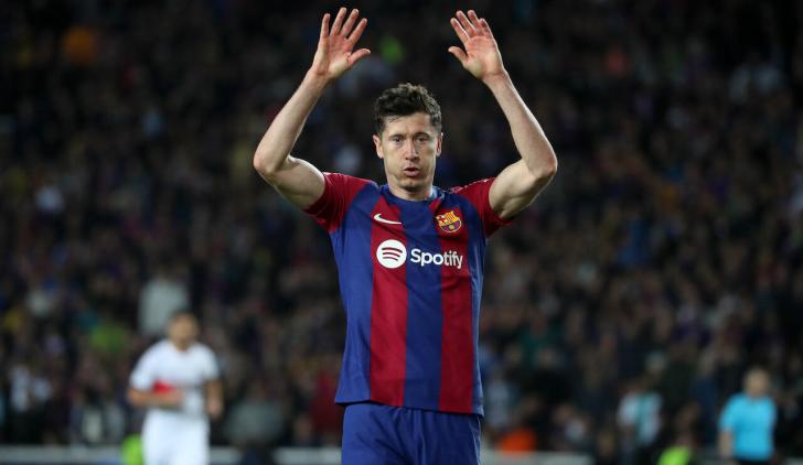 Barcelona striker Robert Lewandowski